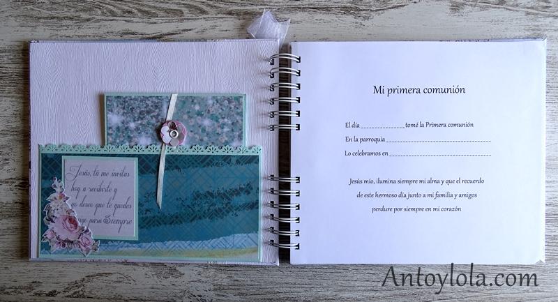 album de comunion para Alejandra