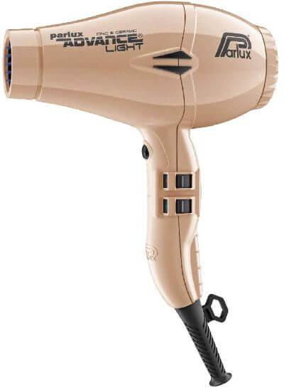 Parlux Advance Light - Secador de pelo ionico, Dorado
