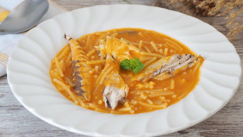 fideos con caballa receta saludable
