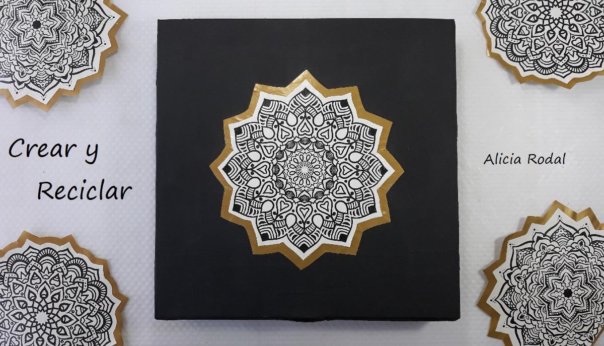 Cómo decorar una cajita de cartón, para convertirla en un precioso organizador o joyero. Es fácil de hacer y barato, porque reutilizamos materiales reciclados