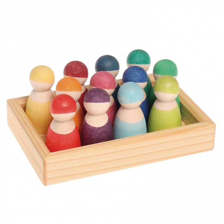 Muñecos de madera meses del año (12) - Grimms