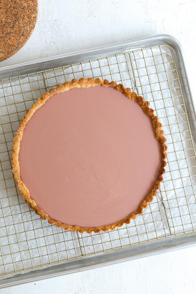 Tarta de ganache de chocolate Ruby. Baking the goods