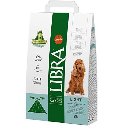 LIBRA - Pienso para Perros Adultos pequeños, medianos y Grandes Light Pavo y Cereales integrales