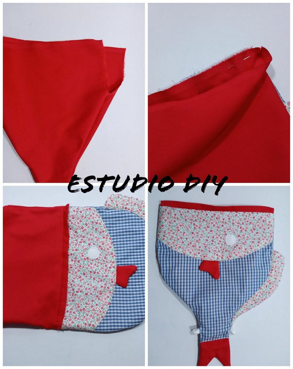 pasos diy mochila pez tela