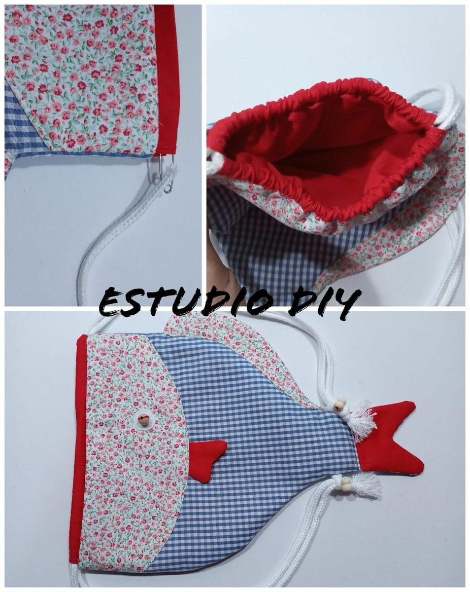 Diy mochila pez tela