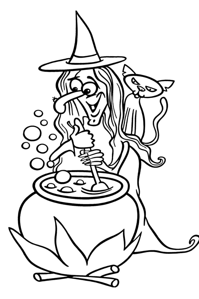 Dibujo de Halloween para colorear dificíl