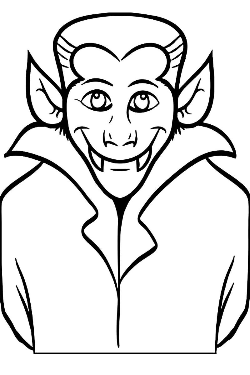 dibujo de vampiro para colorear