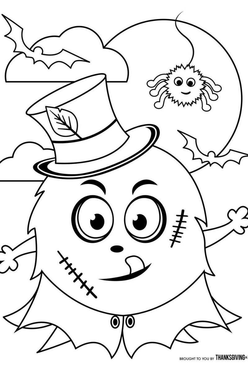 dibujo de halloween para pintar