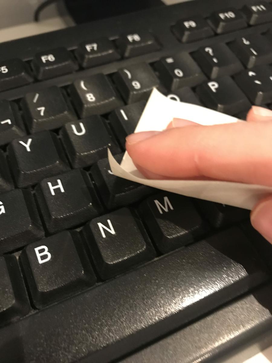 Post-it para limpieza.