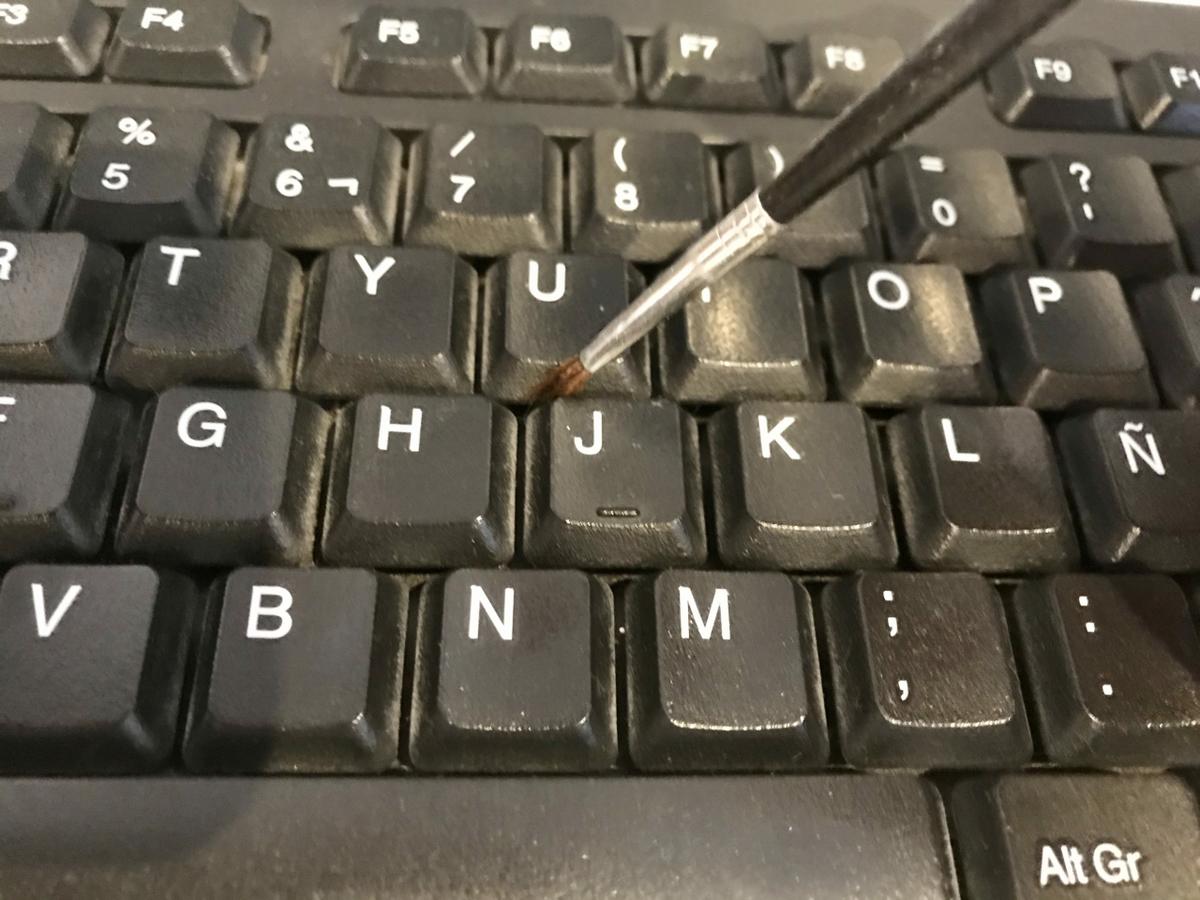 Pincel para el teclado.