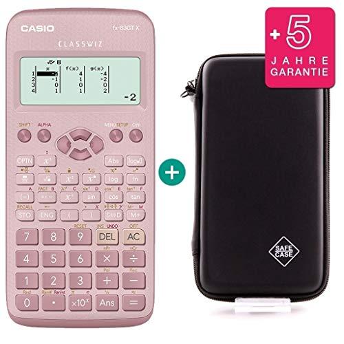 Casio FX 83 GT X Pink + Protective Case + Prime Warranty