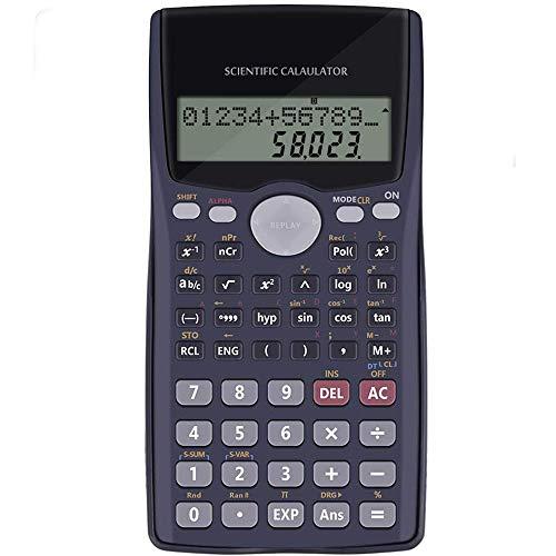 Calculadora Cientifica Calculadora Escolar de Examen - Calculadora de Oficina Financiera Negra, Calculadora No Programable Profesional, Calculadora Cientifica Selectividad Matemáticas Examen