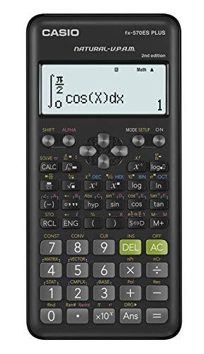 Casio FX-570ES Plus-2 - Calculadora Científica, 417 Funciones, 11 x 77 x 162 mm Negro