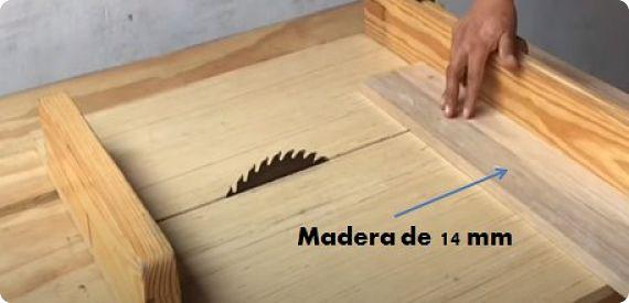 corte de madera de 14 mm