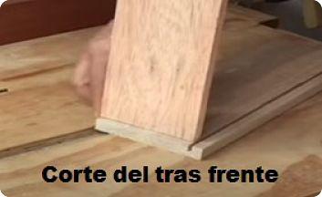 Corte del tras frente