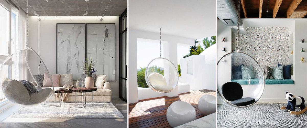 Sillón colgante bubble