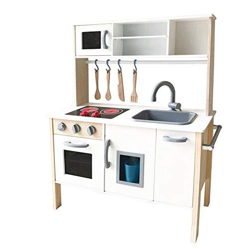 Play Hoome Cocina de Madera Infantil Blanca con Accesorios