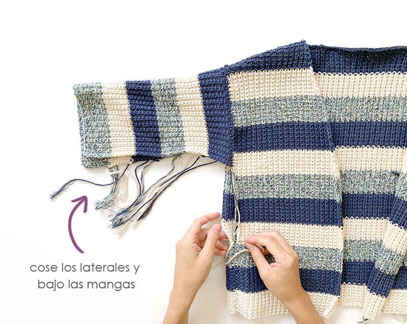 Cómo tejer la chaqueta de punto MAREA - Patrón y Tutorial -