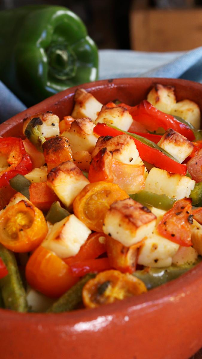 buyurdi bouyourdi griego queso feta ensalada tibia