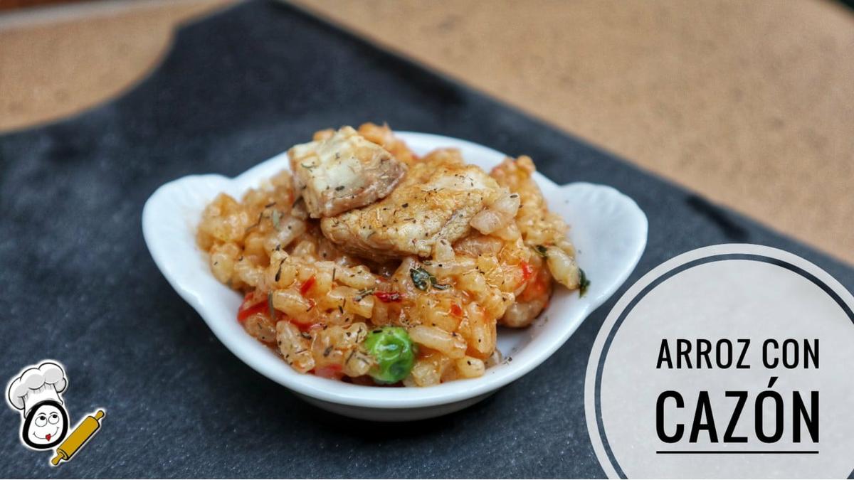 Receta de arroz con cazón en Thermomix