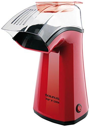 Taurus PopNCorn Máquina para hacer palomitas, 1100 W, Plástico, Rojo