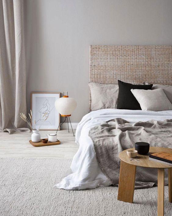 Estilo Japandi en el dormitorio