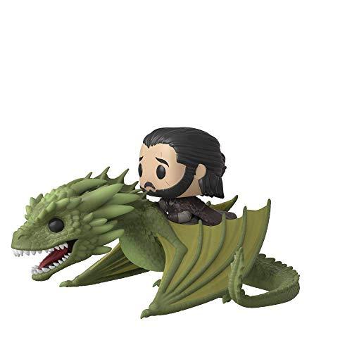 Funko Pop Rides: Game of Thrones-Jon Snow w/Rhaegal Figura Coleccionable, Multicolor (44448)