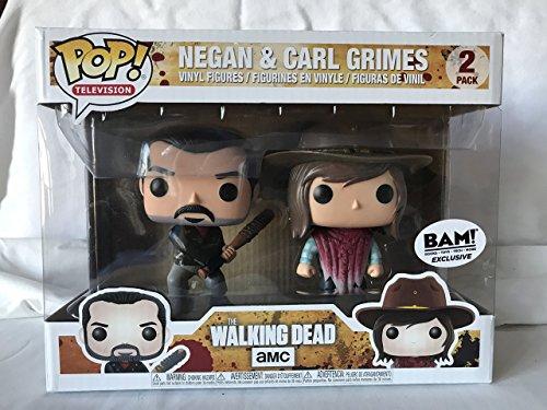 Funko - Figura Pop elaborada en Vinilo, The Walking Dead, Pack Doble con Negan y Carl Grimes, 21534 
