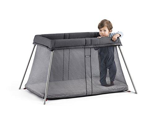 BabyBjörn Cuna De Viaje Easy Go con bolsa de transporte - Cuna de viaje plegable, color antracita