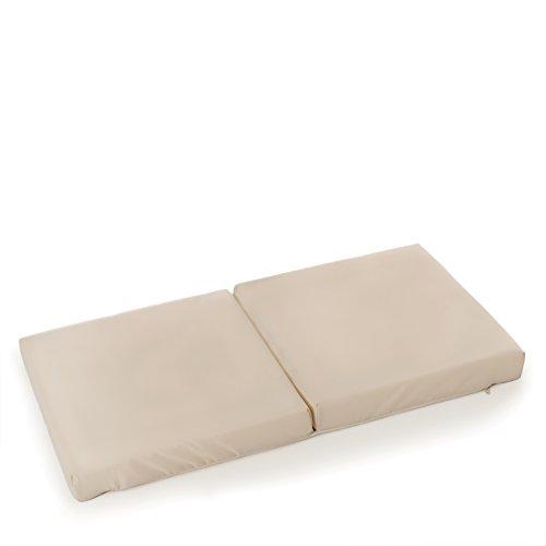 Hauck Sleeper Dream n Care - Colchon de espuma, medidas 82 cm x 45 cm, plegable, materiales de calidad y transpirables, apto para cuna de viaje Sleep n Care, como base de zona de juegos, beige