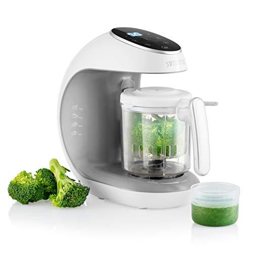 Robot de cocina Multifuncion - Babycook Multifunción 7 en 1 para Bebés - Al vapor, Procesador de Alimentos, Limpieza Automática, Esterilizador de Biberones, Recalentar, Descongela - Robot cocina bebe