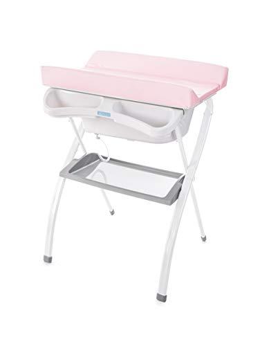 Bañera alta Spalsh ZY Baby - compacta con cambiador, baño para bebes, asiento anatómico - Zippy (Rosa Claro) - Nuevo Modelo!