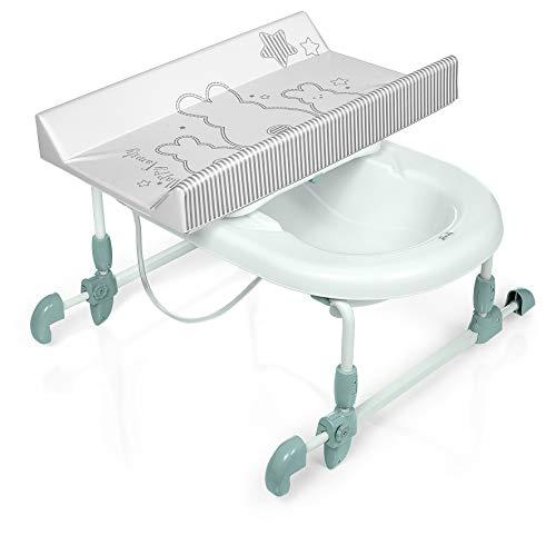 Brevi 594-667 - Bagnotime 594-667 bañeras con cambiador reversible bianconiglio, unisex