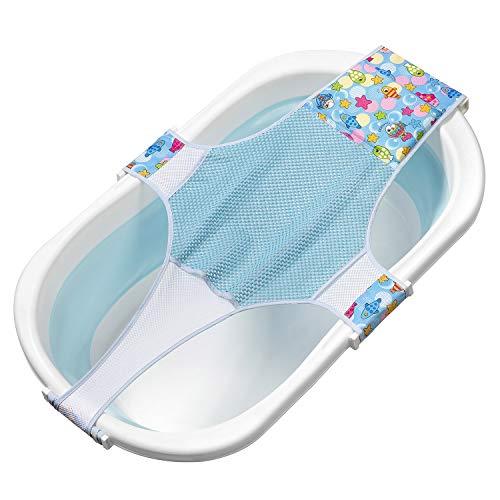MOOKLIN ROAM Recién Nacido baño del bebé Soporte del Asiento, Hamaca de Baño Antideslizante con Tejido de Malla Doble, Asiento Seguridad de Bañera de Bebé para 0-36 meses