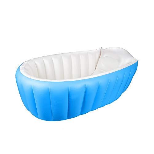 Bañera hinchable para bebé, OIF, portátil, para niños, bebés, grueso, suave, cojín de aire para piscina, asiento central