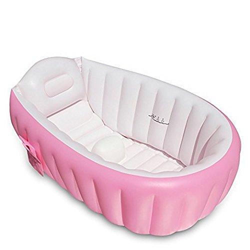 Bañera hinchable para bebé, OIF, portátil, para niños, bebés, grueso, suave, cojín de aire para piscina, asiento central