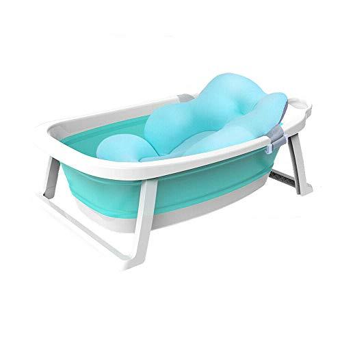 Babify Lagoon Bañera Plegable de Bebe con Cojín. Plegado ultra compacto - Cojin Reductor Incluido.