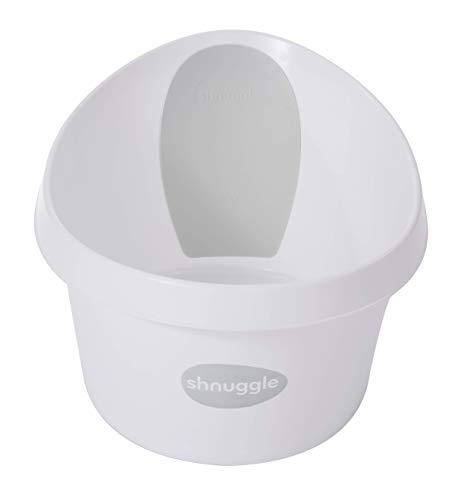 Shnuggle - Bañera, color blanco con respaldo gris