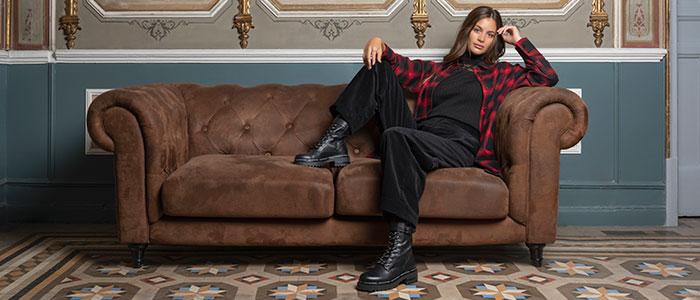 Botas Alpe estilo militar