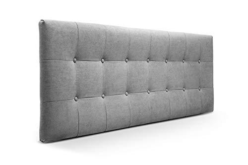 SUENOSZZZ-ESPECIALISTAS DEL DESCANSO Cabeceros de Cama 135 cm. Cabezales de Cama Acolchado Zurich. Cabezal tapizado ACUALINE limpiafacil. Cabeceros de Cama Matrimonio. Color Gris.