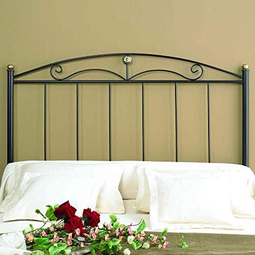 HOGAR24 Modelo 09, Cabecero de Forja, 135cm, Color Negro
