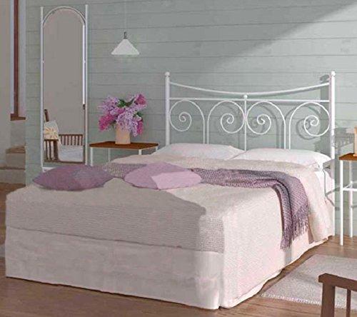 Hogares con Estilo - Cabecero de Forja Nacional Modelo Palma para una Cama de 135 cms Medidas Disponibles.