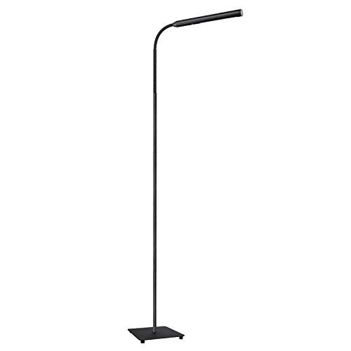 AUKEY Lámpara de Pie LED, Lámpara Táctil con Regulación Continua del Brillo, Cuello Flexible y Cuidado de Ojos, Luz Blanca Natural para Salón y Dormitorio