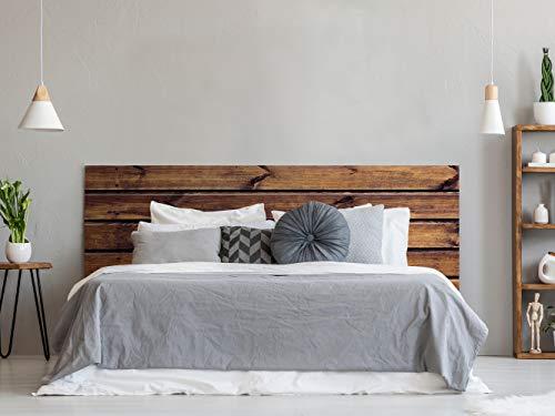 Cabecero Cama Pegasus Impresión Digital Imitación Madera Marrón | 150x60cm | Diponible en Varias Medidas | Cabecero Ligero, Elegante, Resistente y Económico