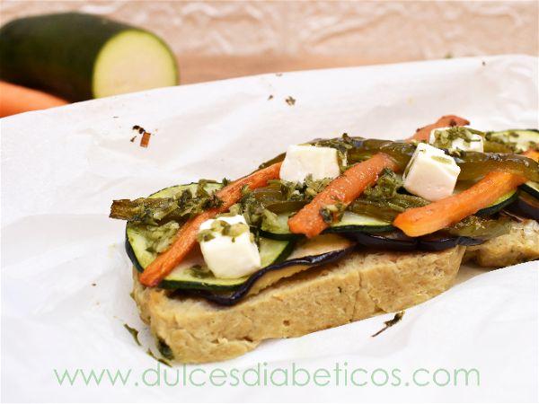 Papillote vegetariano de seitan