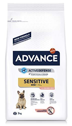 ADVANCE Sensitive Mini - Pienso para Perros de Razas Pequeñas con Sensibilidades Digestivas con Salmón y Arroz - 7,5kg