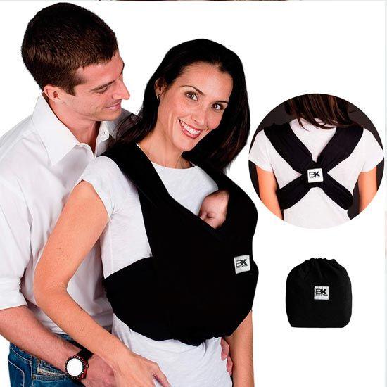 Baby Ktan Original Fular Portabebés 100% Algodón Negro