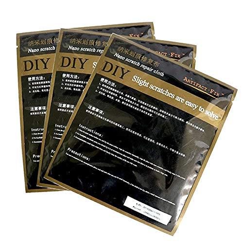Qiwenr 3Pcs Reparador de arañazos para Coche,Quita Arañazos Pulido Coche Paño De Limpieza De Microfibra Nano Magic Removedor De Arañazos Paño para El Coche para Reparación De Arañazos