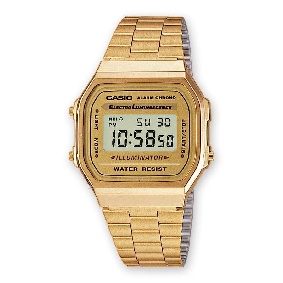 reloj casio dorado