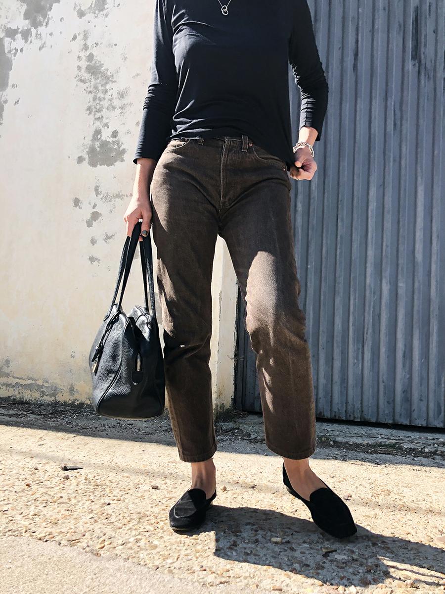 Trini | Levis jeans Wolford top